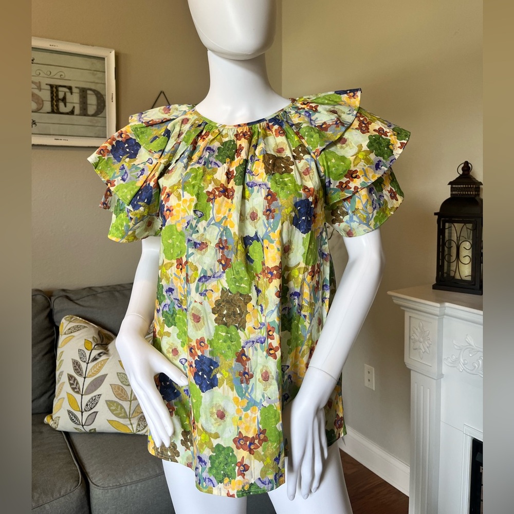Entro Colorful Floral Blouse